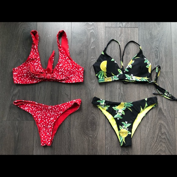 M Zaful Bikini Set bottom bra Small/Medium 6 M